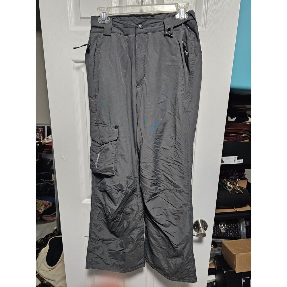 Obermeyer Pants Mens Small Adult Gray Snow Pants Care Polyester Lined Ski